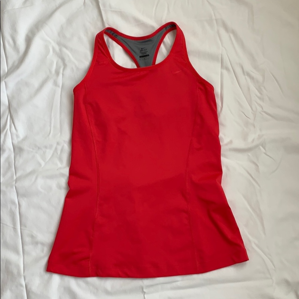 Nike dri fit tank top with built in sports bra
